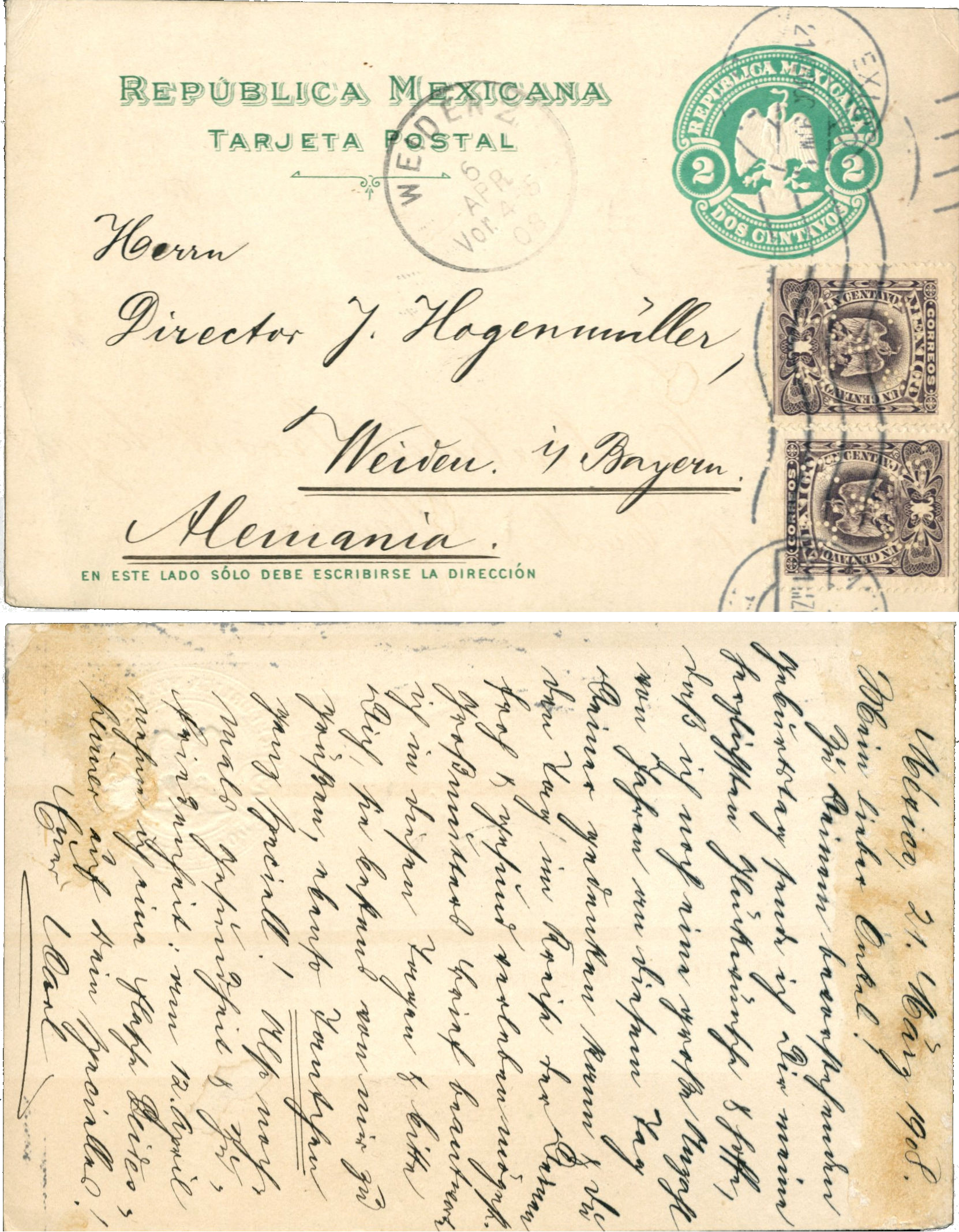 Julio Albert postcard